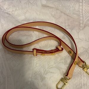 Brand -New..Light Colored Leather Adjustable Crossbody  Strap